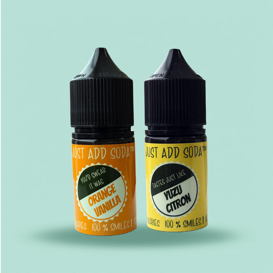 Orange Vanilla, Yuzu Citron, Bottle Front image, Sparkling Water Flavor Drops