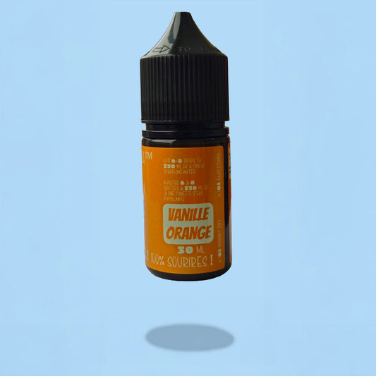 Orange Vanilla, Orange Cream, Bottle Back image, Sparkling Water Flavor Drops