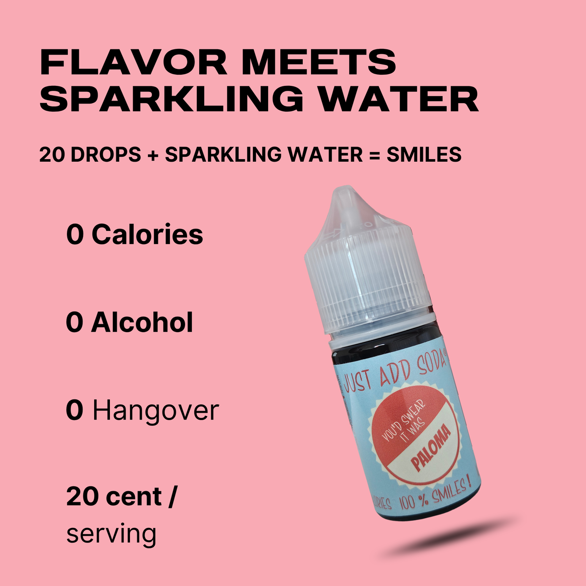 Paloma Flavour Drops | Zero-Sugar Sparkling Water Enhancer ; Mocktail Mixer